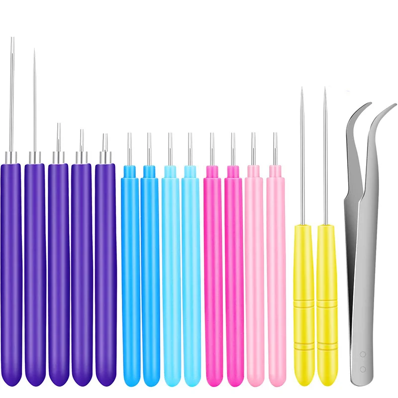 16 Pieces Paper Quilling Tools Slotted Kit 7 Different Sizes Handmade Rolling Curling Needle Pen | Канцтовары для офиса и дома