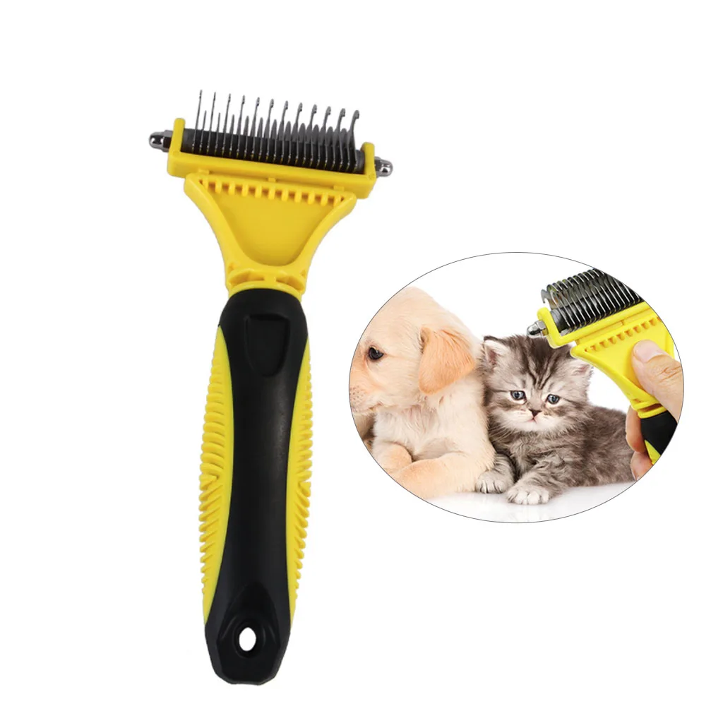 Безопасная Расческа для домашних животных собак кошек щетка волос ухода за