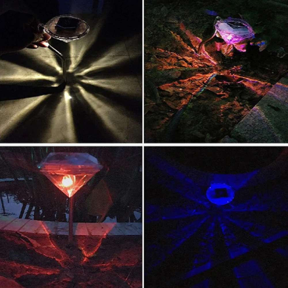 1 шт. Водонепроницаемый открытый светодиодный алмазы газон светильник s