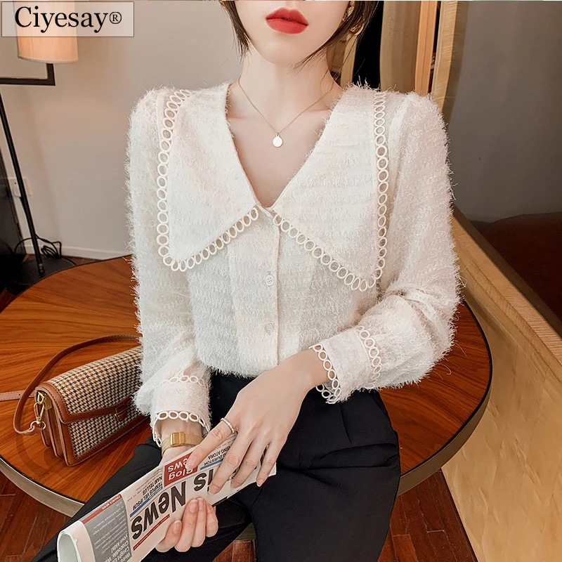 

Блузка женская Вельветовая с длинным рукавом, 2021