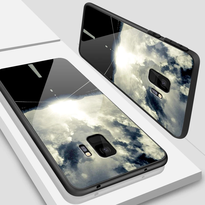 W359 for OnePlus 3T 3 5 6T 5T 6 7 7 Pro Anti Knock Tempered Glass Cover for Samsung Galaxy S9 S8 S10 Plus Printing Fancy Phone Case - Цвет: W359