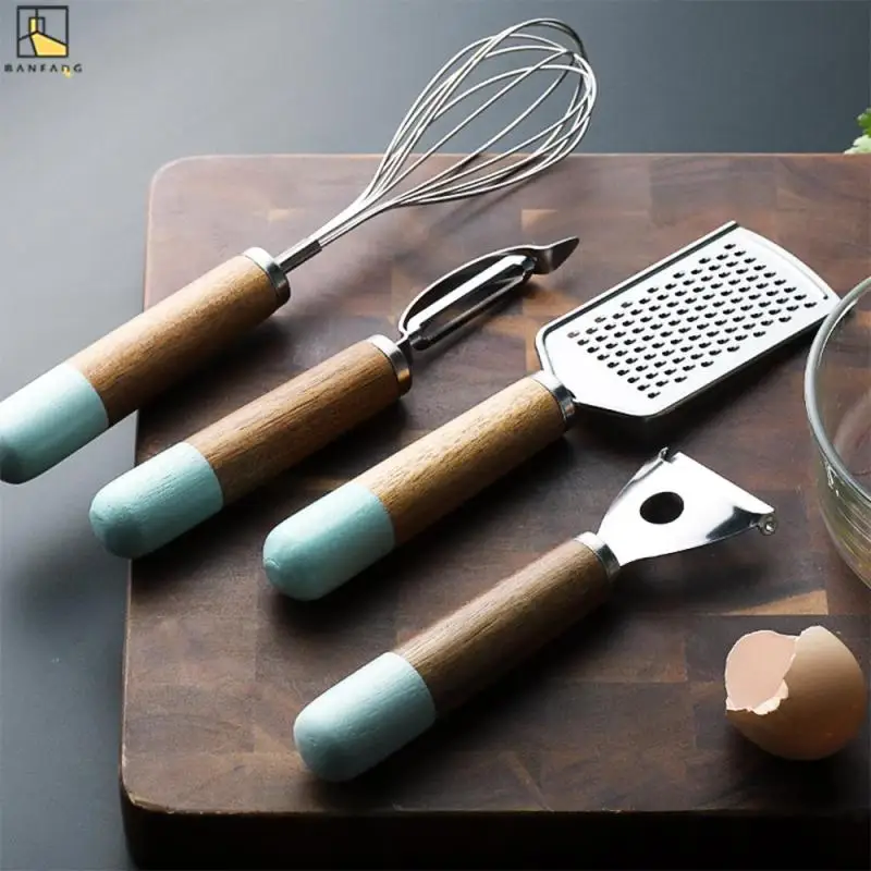 

Multi-Function Peeler Fruit And Vegetable Planer Egg Beater Wiper Kitchen Ware Set Garlic Press Kitchen Tools Stainless Steel