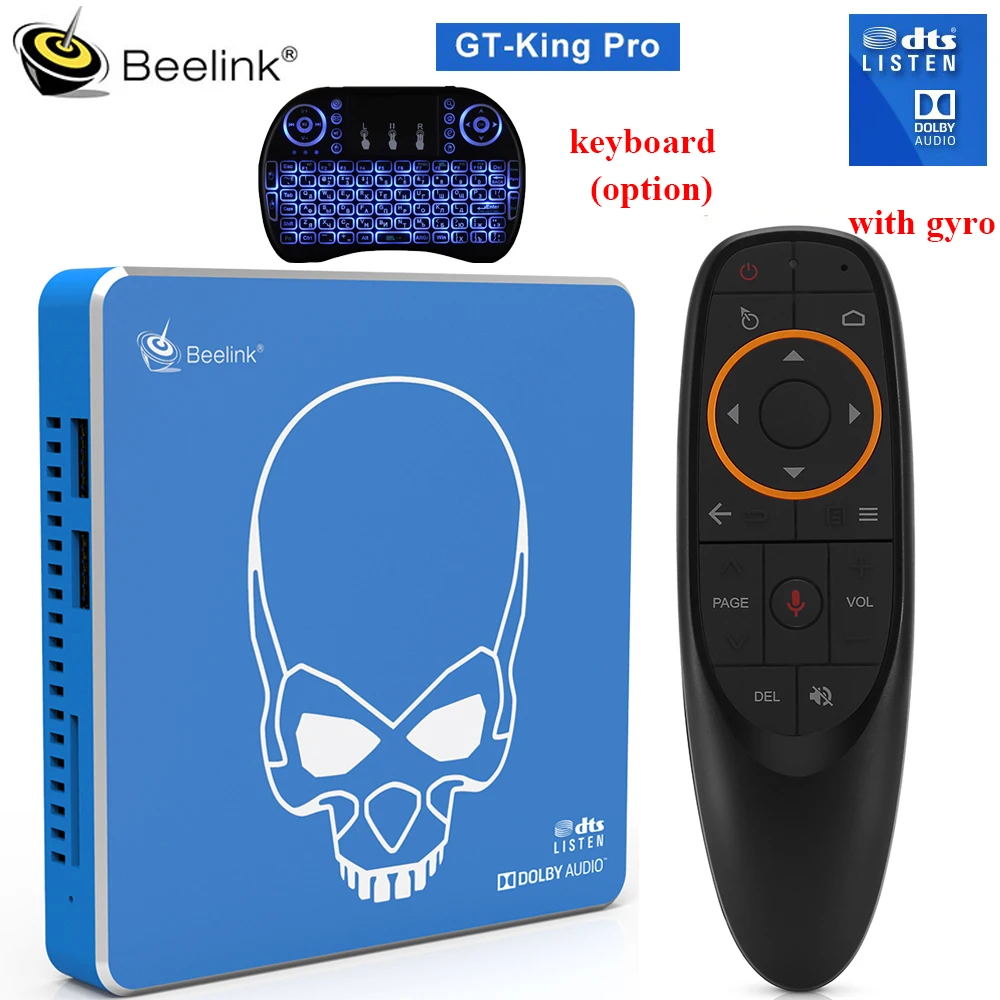 ТВ приставка Beelink GT King Pro на Android 9 0 4 + 64 ГБ Amlogic 1 2 5 8 ГГц Hi Fi без потерь