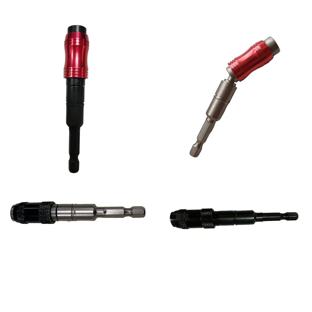 

1/4" Magnetic Screw Drill Tip Drill Screw Tool Quick Change Locking Bit Holder Drive Guide Drill Bit Extensions Pivot Drill