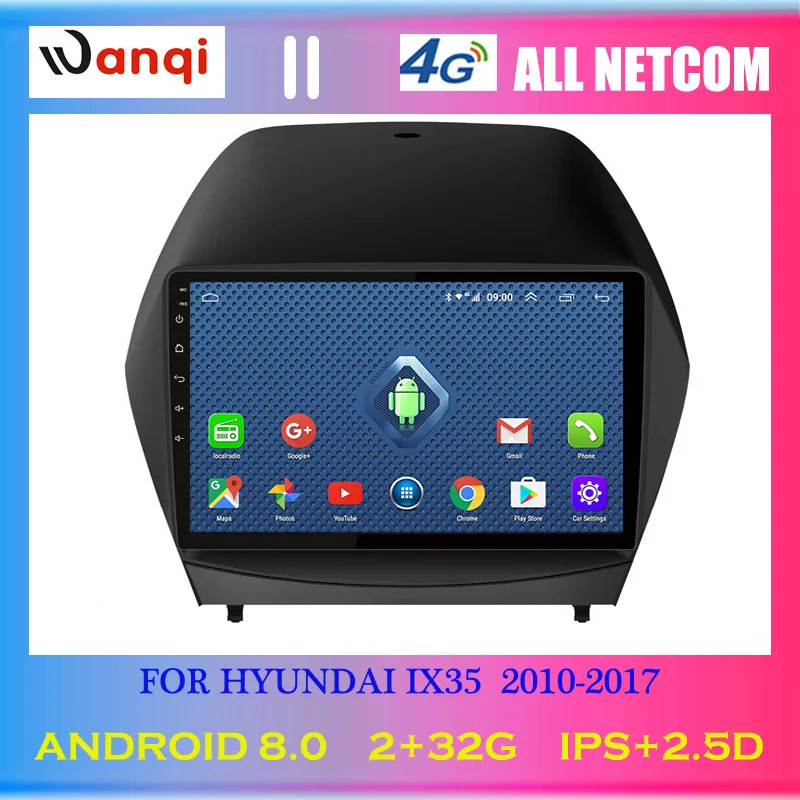 4G Lte все нетком 9 дюймов android 8 0 автомобильный Радио dvd плеер для hyundai IX35 2010 2017 gps