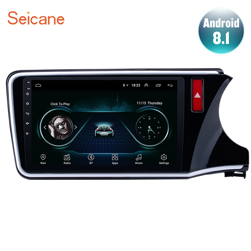 Автомагнитола Seicane 2DIN Android 8 1 10 дюйма GPS мультимедийный плеер для HONDA CITY с