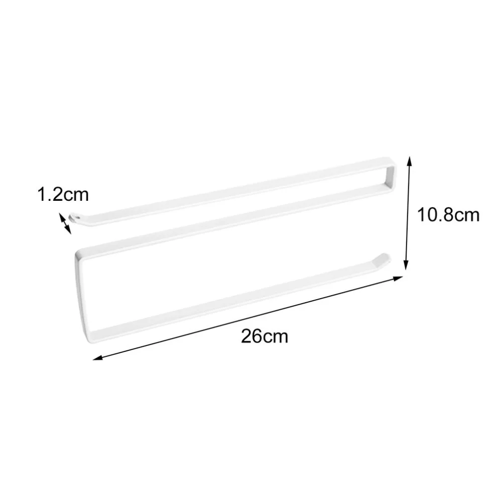 Practical Kitchen toilet roll paper towel rack holder creative no Punch Cabinet Napkins Hanger Cling Film Storage Wardrobe Door | Дом и сад