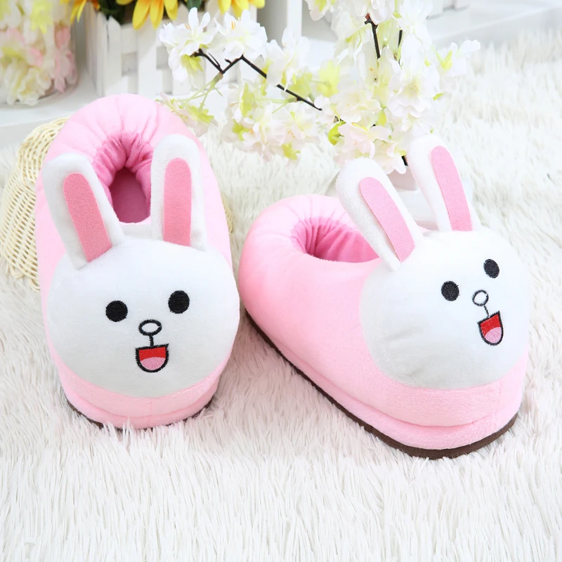 6 стилей; Лидер продаж; обувь Kawaii; хлопковые тапочки для взрослых и женщин; тапочки в стиле аниме; милые зимние праздничные вечерние тапочки кигуруми - Цвет: 4