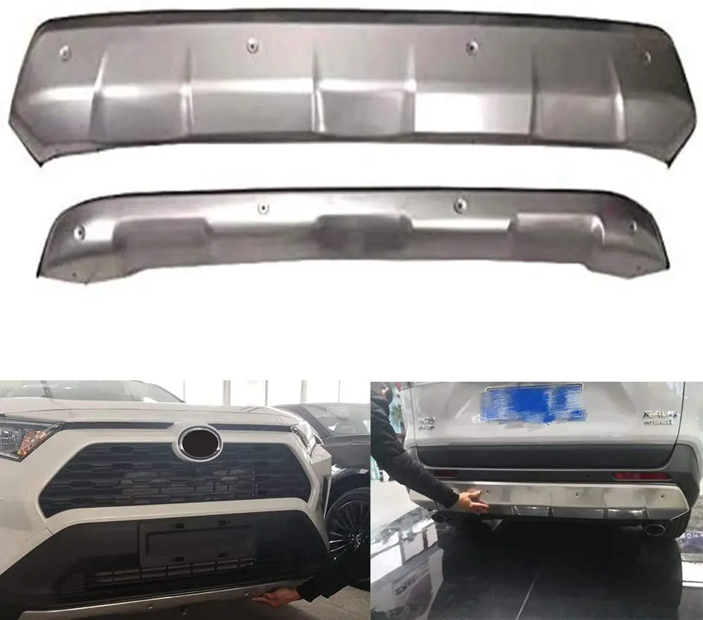 2 шт. для Toyota- RAV4 2020 2021 передняя и задняя противоскользящая пластина Защита