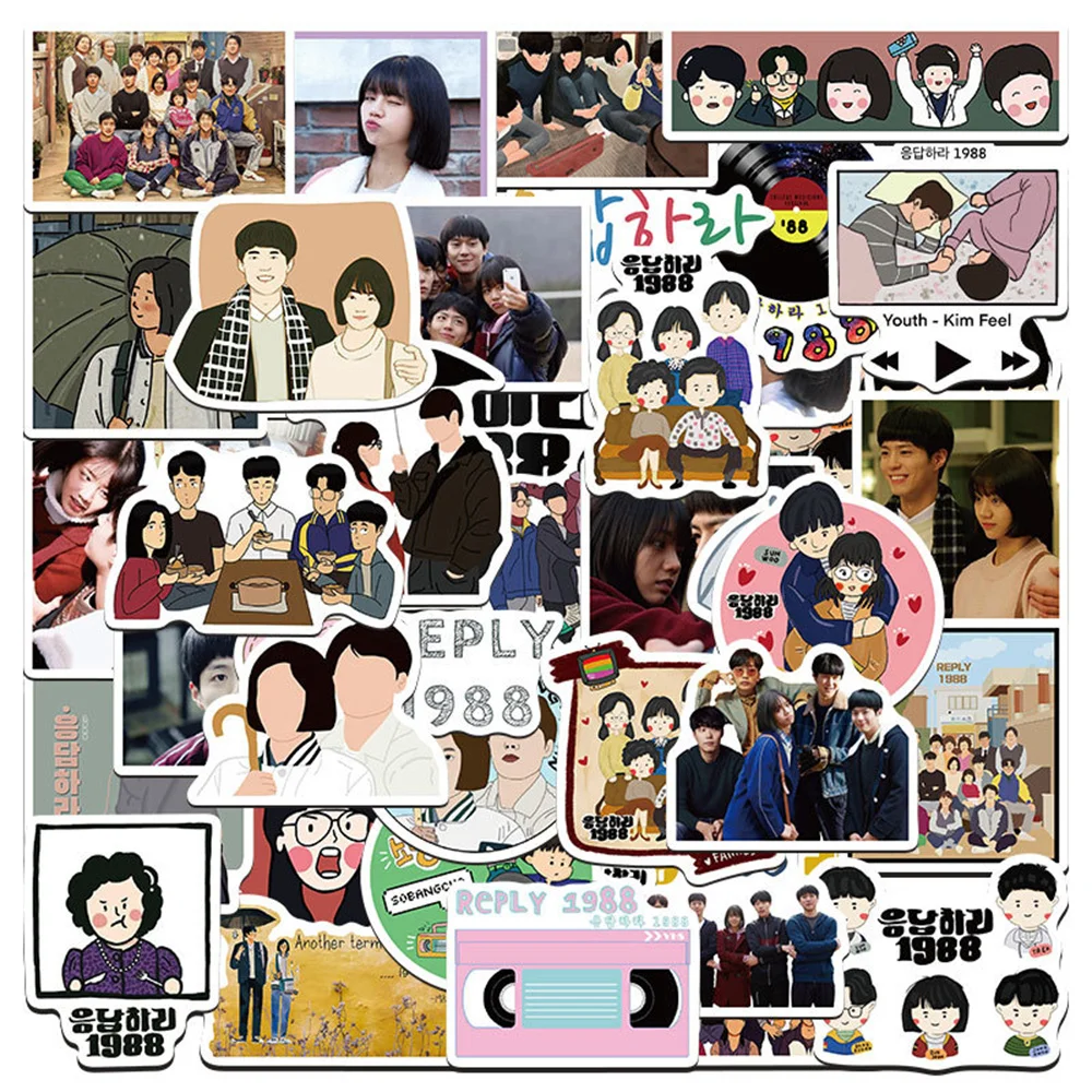 10/30/50PCS Korean Drama Please Answer 1988 Graffiti Waterproof Sticker Suitcase Notebook Refrigerator SkateboardHelmetWholesale