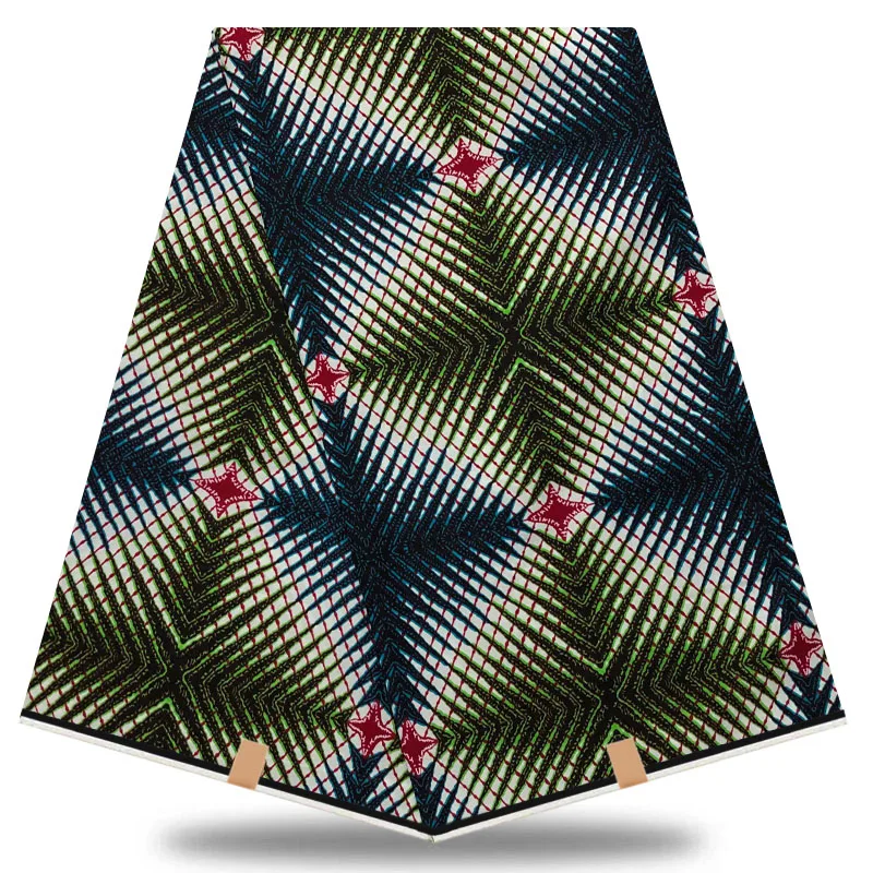 2021 Новое поступление настоящий воск в африканском стиле Анкара Гана 6 ярдов