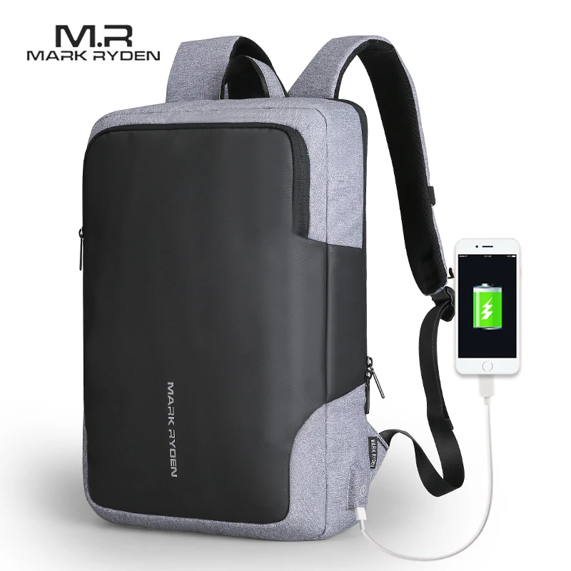 Мужской непромокаемый рюкзак Mark Ryden деловой Многофункциональный с выходом USB для