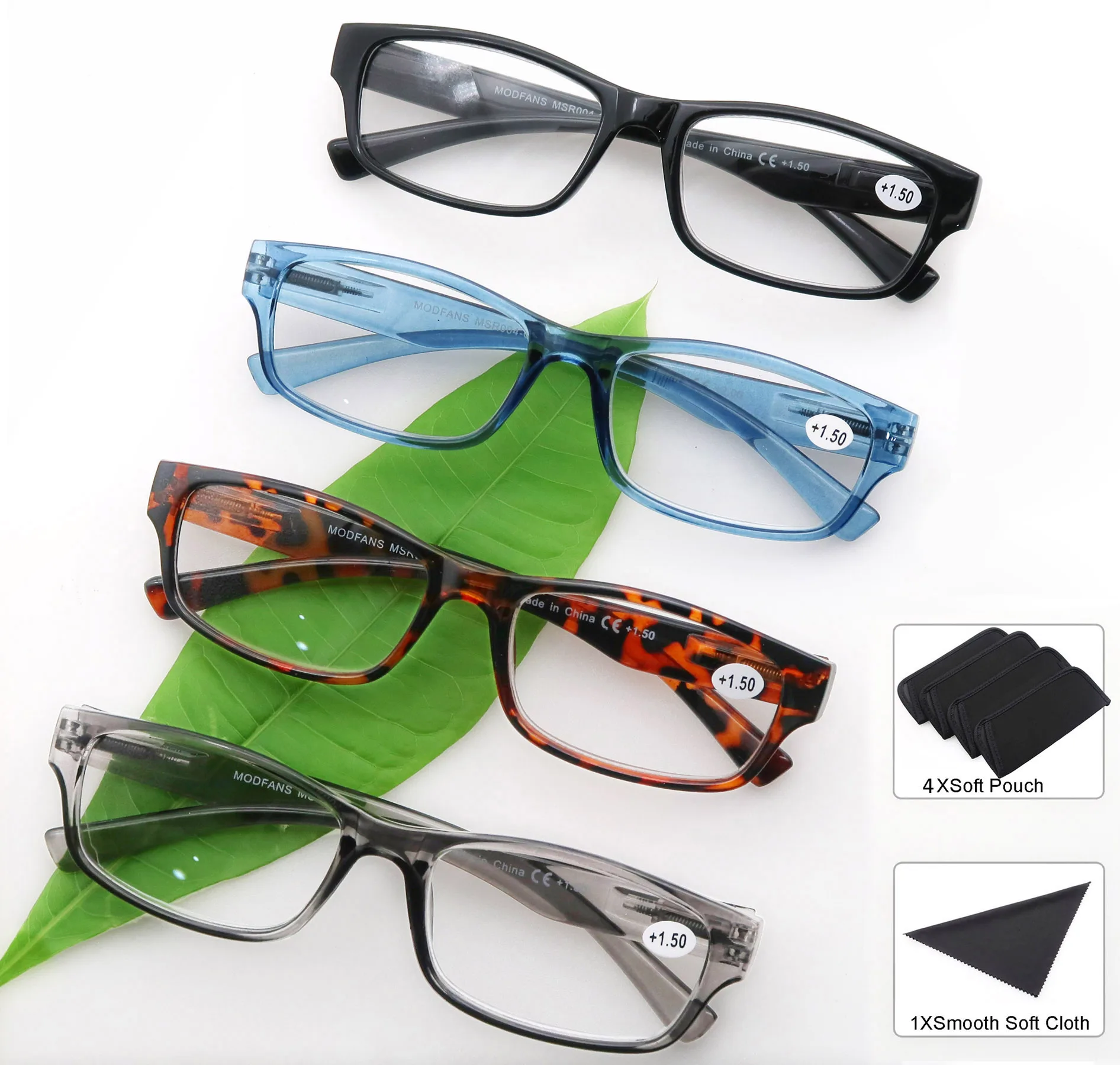 Прямоугольные очки для чтения мужчин и женщин гибкие лёгкие с квадратной оправой