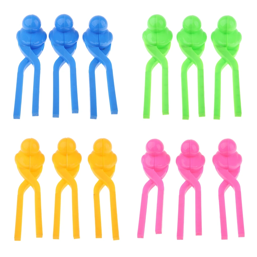 

3Pcs Snowball Maker Clip Duck Shape Set Thick Material, Outdoor Play Snow Fight