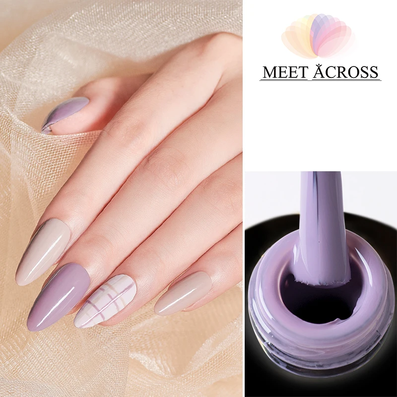 MEET ACROSS 2 шт. набор гель лаков для ногтей однотонный светодиодный Гель лак