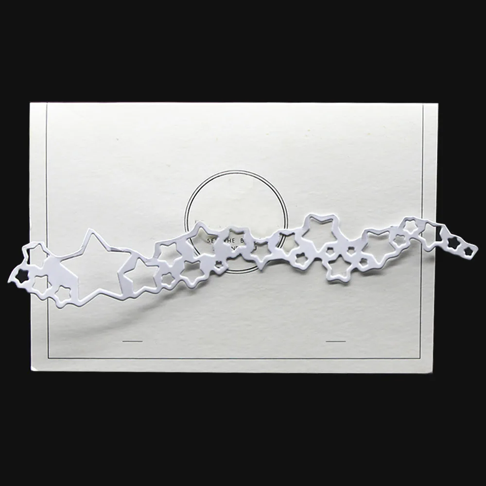 Пятиконечная полоска зеркальные высекальные штампы сделай сам скрапбукинг