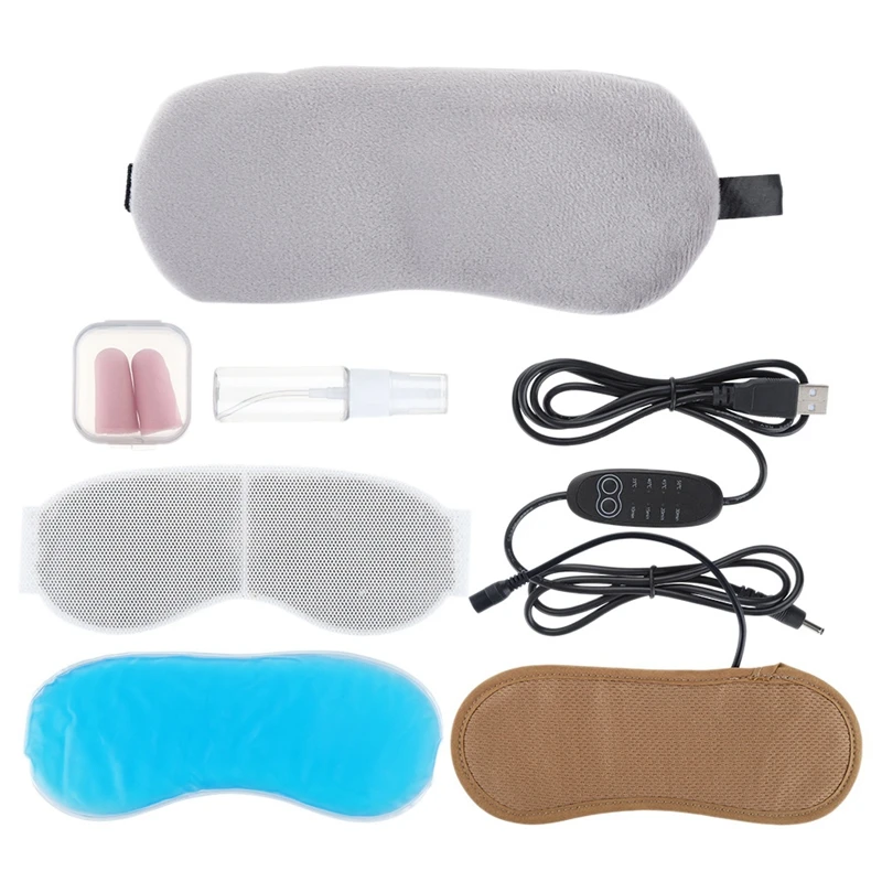 

Lavender Heated Eye Mask for Sleeping USB Heated Eye Mask Warm Steam Dry Eye Mask Blackout Eye Mask