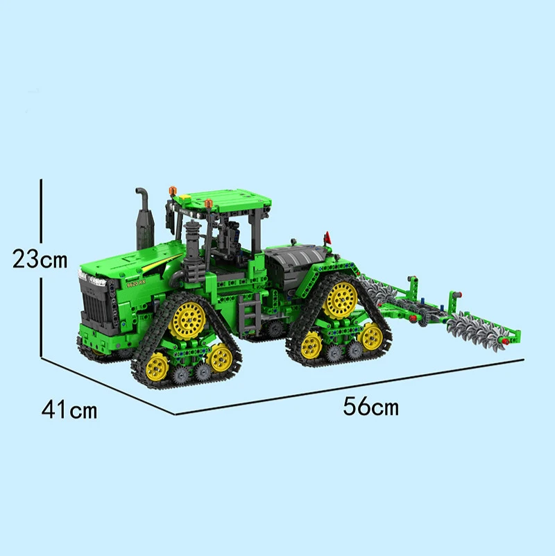 7119 трековые тракторы строительные блоки 1706 шт. модели 1:18 комплекты с