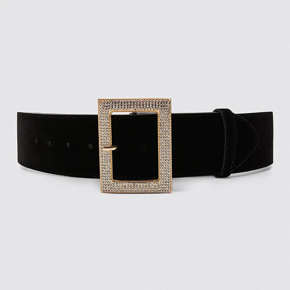 Miwens, новинка, Za, металлический кожаный ремень для женщин, Ретро стиль, Золотая кнопка макси, пояс на талию, Богемия, Рождество, цепочка для живота, ювелирное изделие