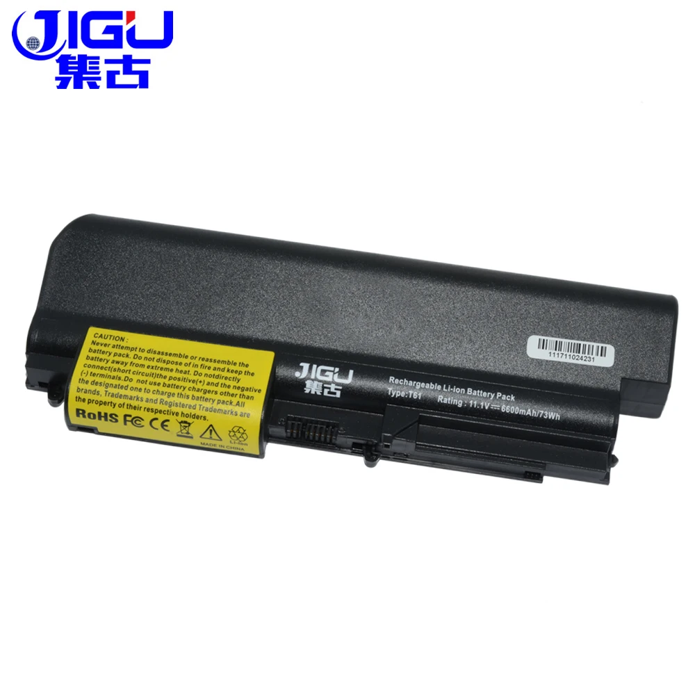 

JIGU 9 Cell Laptop Battery 41U3198 43R2499 ASM 42T4533 For Lenovo Thinkpad R400 T400 R61i T61 T61p T61u R61 (14.1" widescreen)