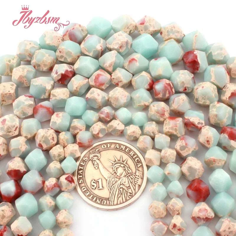 6/8/10mm Snakeskin ShouShan Faceted Square Natural Stone Beads For Jewelry Making DIY Bracelet Necklace Loose 15&quot Free Shipping |