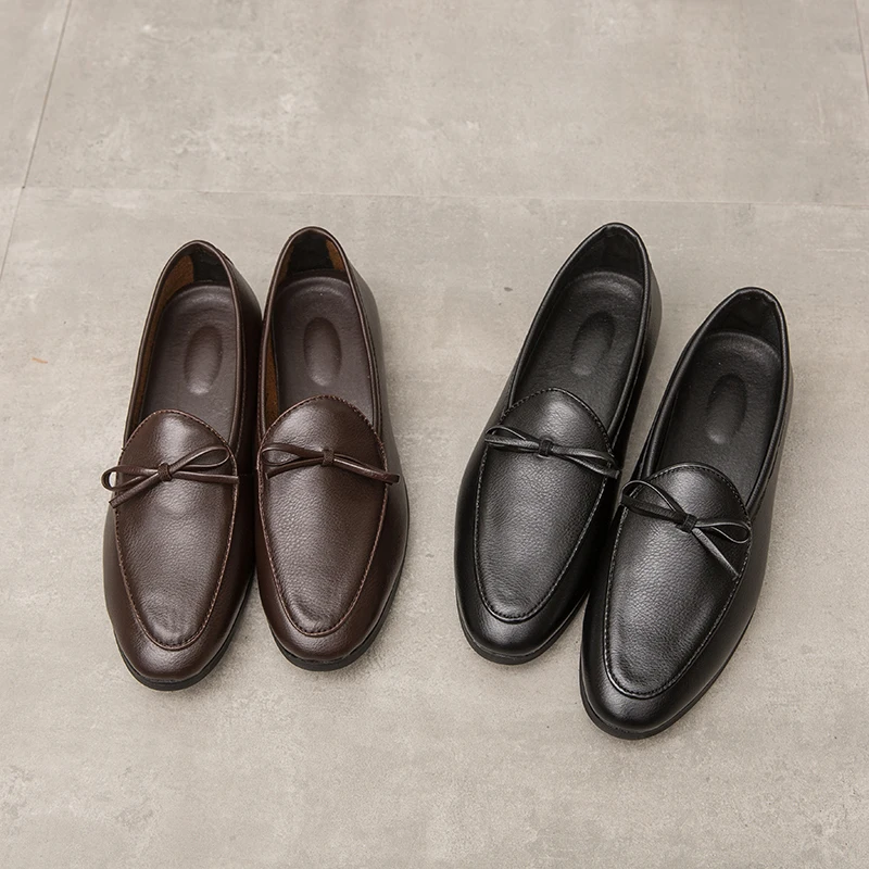 

Mens Loafers Leather Abiye Formal Dresses Men Shoes Business Fashion Men Office Working Casual Shoes Brand Shoes Classic Retro