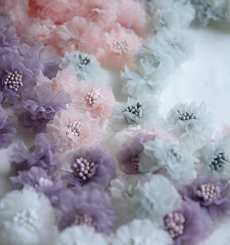 3D из органзы с цветочным рисунком аксессуары платье повязка на голову Hanfu юбка