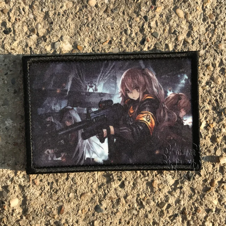 Ump45 девушки фронтальная игра Гриффон 404 отряд нарукавная нашивка Тактический Патч унисекс костюм рюкзак аксессуары косплей реквизит - Цвет: C