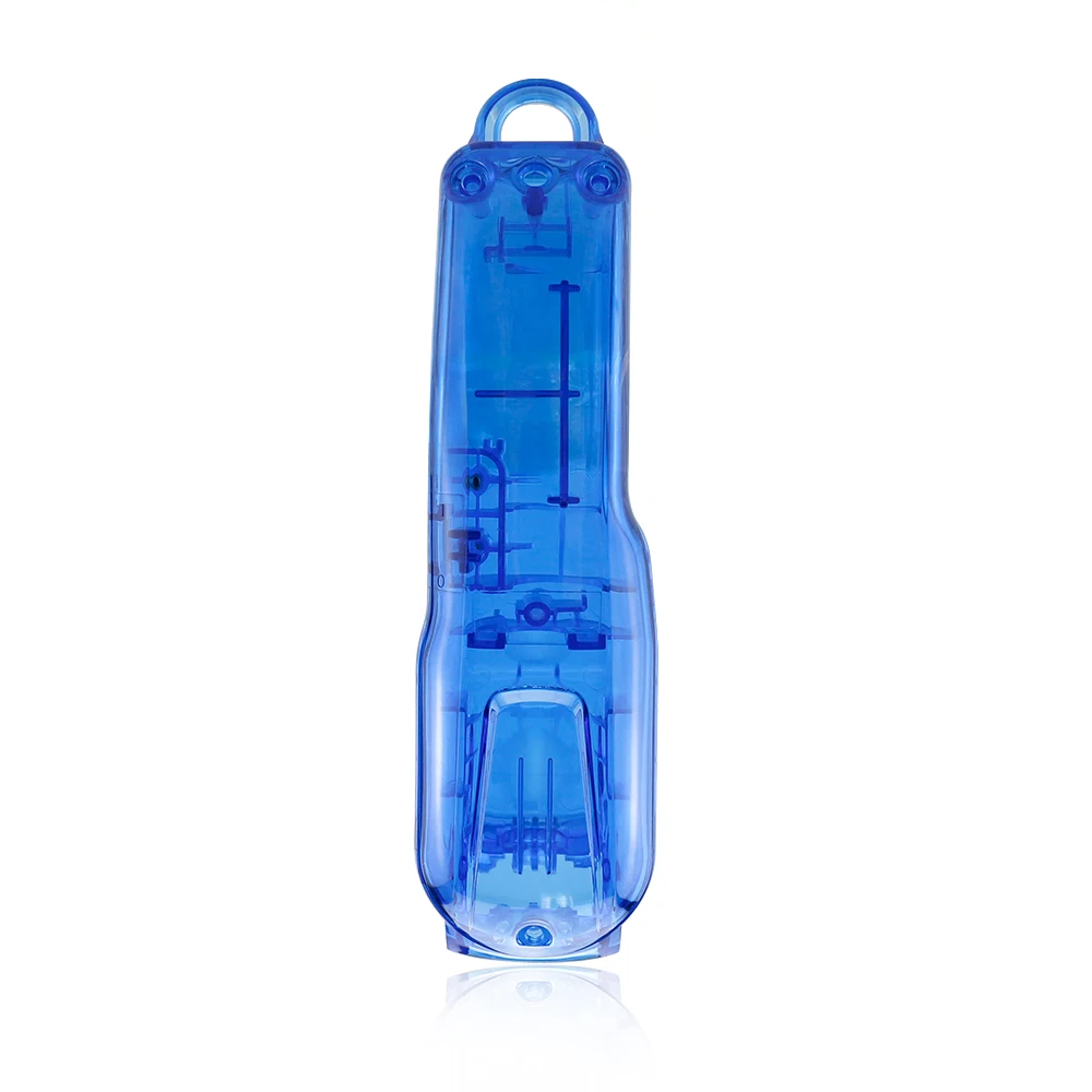 Transparent blue Парикмахерской, 7 цветов, прозрачный машинка для стрижки крышка ПК Материал изменение оболочки триммер спереди Нижняя крышка инструмент Аксессуары - Цвет: Transparent blue