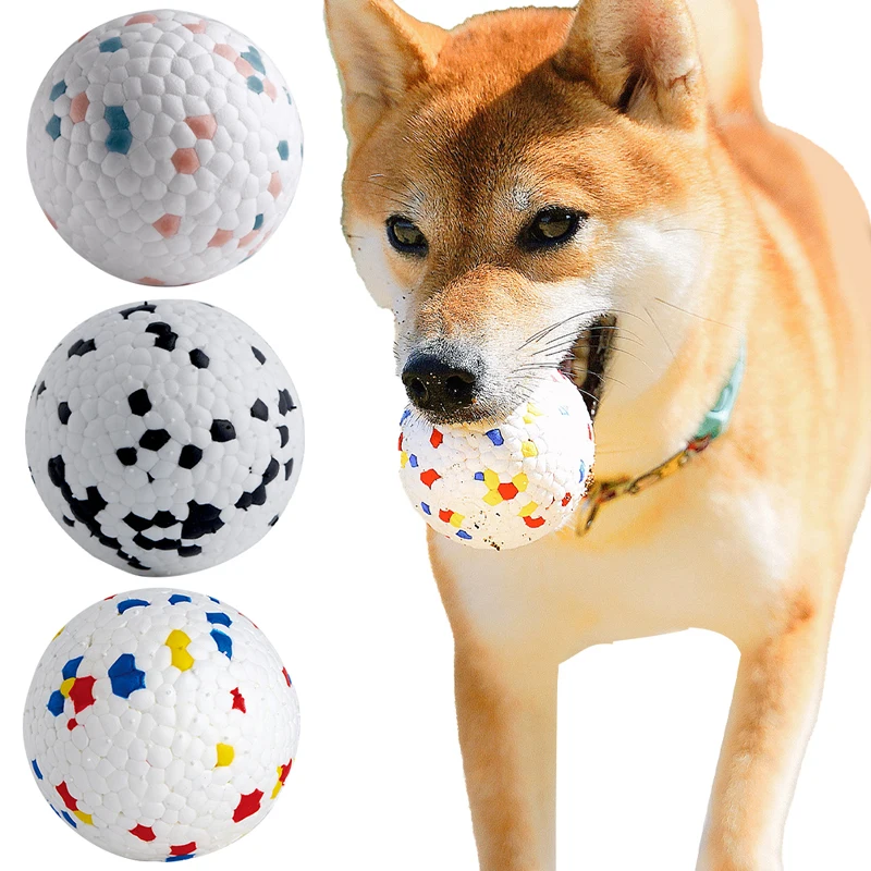 

Жевательная игрушка для собак, устойчивая к укусам твердая эластичная легкая жевательная игрушка для собак, мяч для чистки зубов, подходит ...