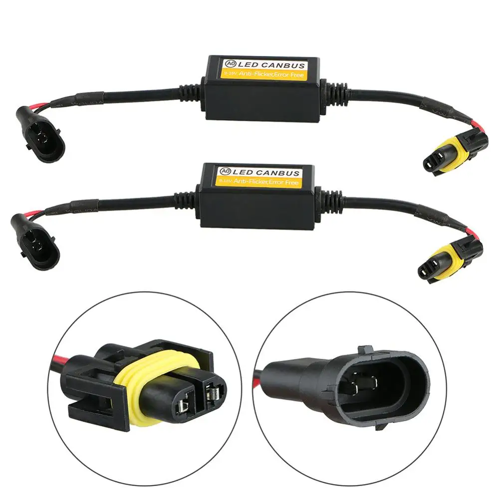 2 шт. H11 Canbus проводной декодер адаптер анти ошибка Hyper Blink|Аксессуары для фар авто| |