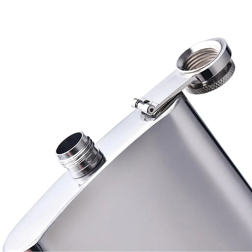 Новые серебряные фляжки из нержавеющей стали фляга для ликера 8 унций винная