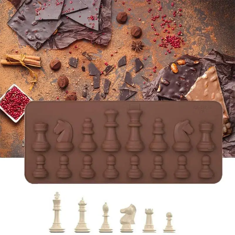 Шахматная форма для шоколада, форма для торта «сделай сам», форма для выпечки, инструменты для украшения, кухонные аксессуары