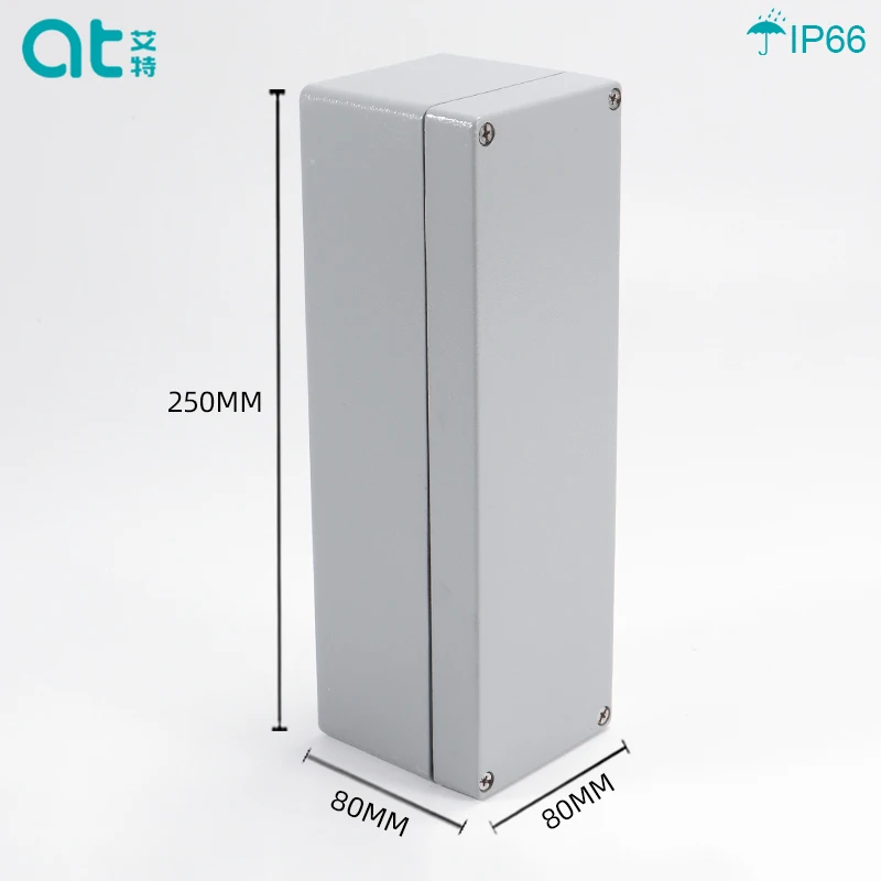 Высококачественный водонепроницаемый алюминиевый корпус IP66 250*80*80 чехол сделай