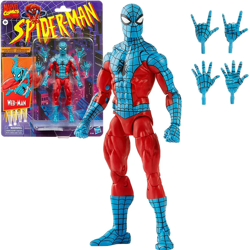 

Hasbro Marvel Legends Spiderman 6-Inch Web-Man Original PVC Anime Action Figure Model Toys For Boys Kids Toys Birthday Gifts