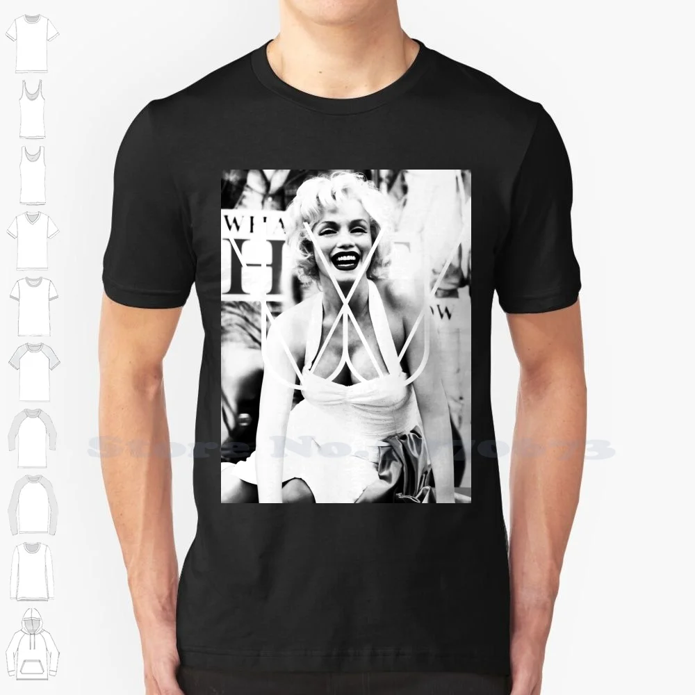 

Marilyn Monroe Ii | Wighte Collection Black White Tshirt For Men Women Monroe Marilyn Monroe Wighte Contrast White Ink White