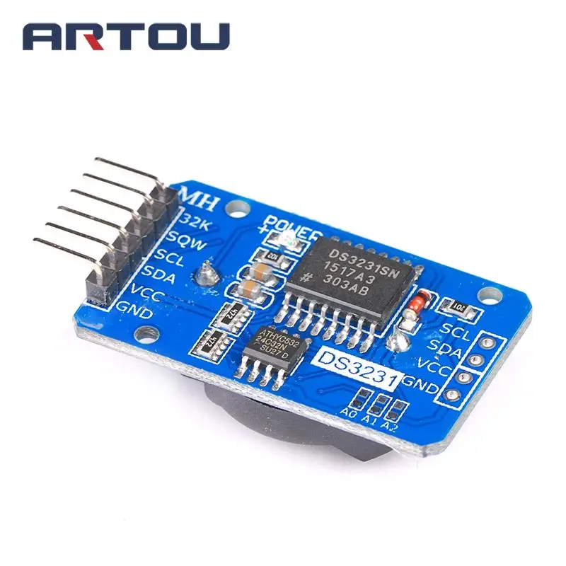 DS3231 AT24C32 IIC модуль точные часы DS3231SN для Arduino памяти | Электронные компоненты и