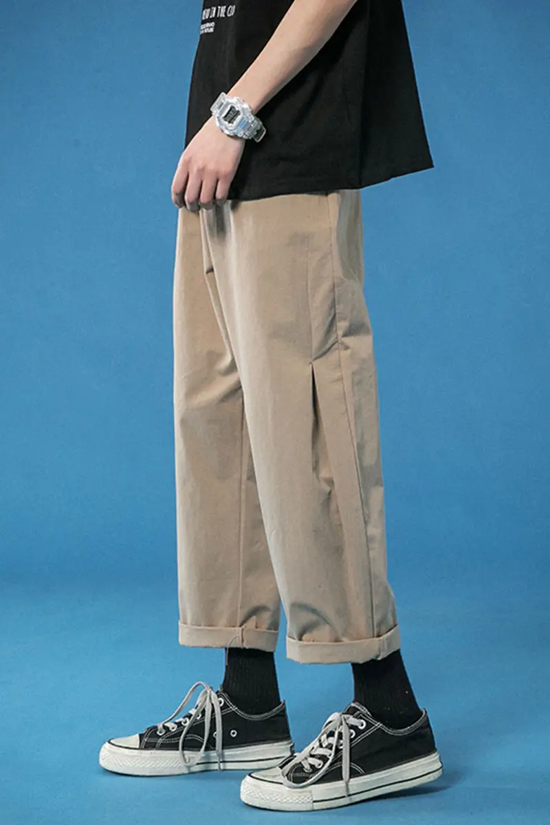 

2021 Spring New Large Straight Casual Japanese Streetwear Pants Cotton