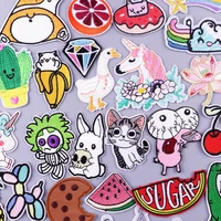 cartoon animals embroidered patches iron on clothing stickers diy cute rabbit child clothing thermoadhesive patches t shirt