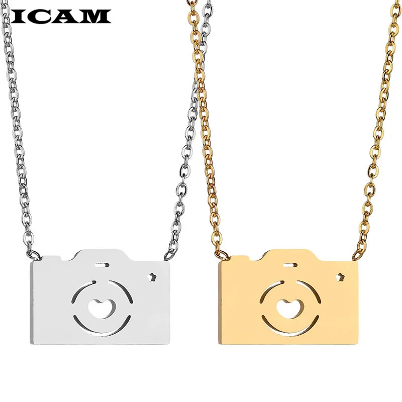 Ожерелье ICAM из нержавеющей стали для женщин Lover золотой и серебряный цвет кулон в