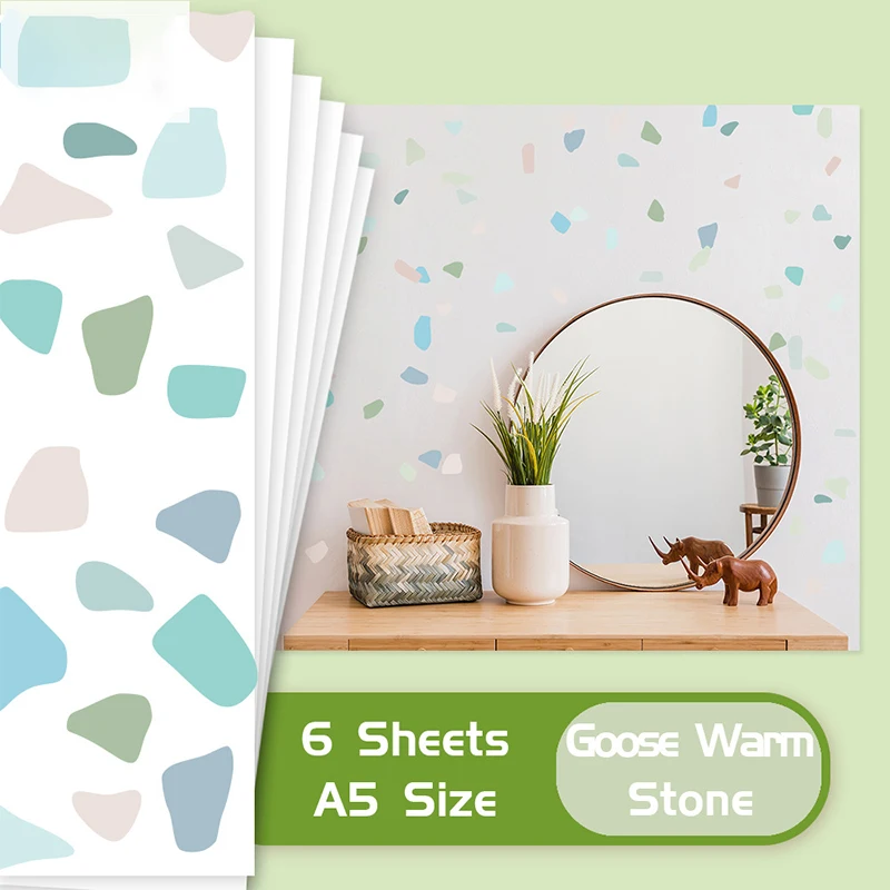 

Professional 10 Pieces Of Terrace Wall Stickers DIY Step Stickers Removable Stairs Stickers Home Decoration Terrazzo Stickers