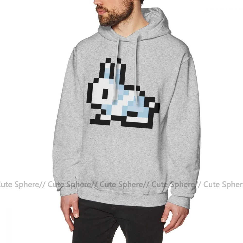 Толстовка Terraria с капюшоном Pixel Bunny Осенний пуловер оверсайз хлопковая Мужская