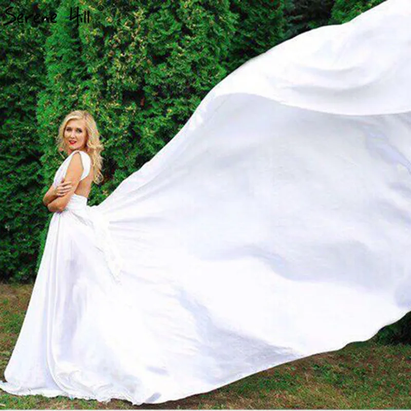 Элегантное Шелковое Платье с открытой спиной и длинным шлейфом для фотосъемки