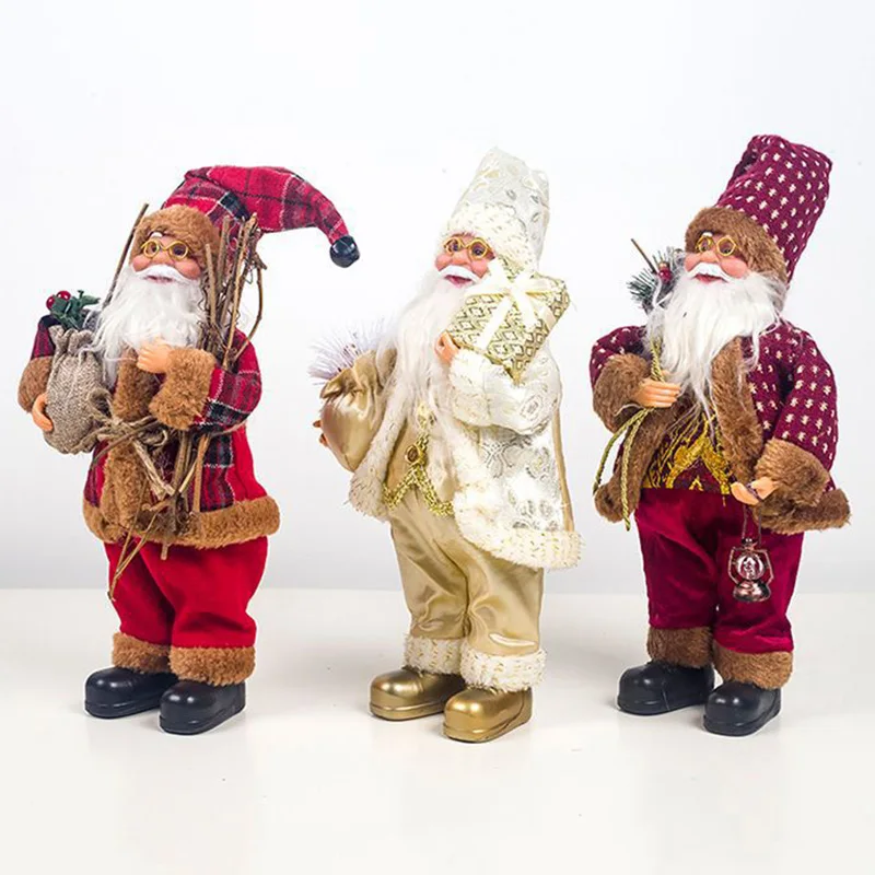 Рождественские Мягкие плюшевые игрушки Санта Клаус сувенир мягкие куклы