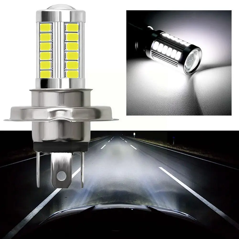 

H4 33 5630smd Headlights Super Bright White Fog Light 12v Bulb Car Lamp Driving R5y8