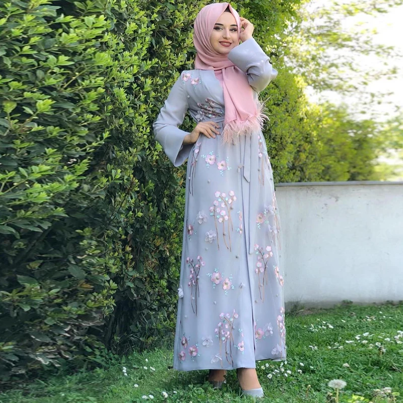 Abaya кимоно мусульманский кардиган женское платье для хиджаба Djelaba | Тематическая