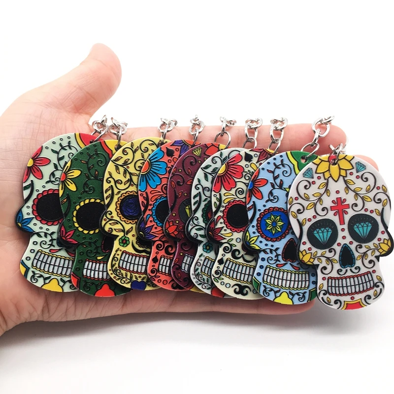 Брелок с черепом Calavera мексиканский милый сладкий сахар череп большой Омар брелок