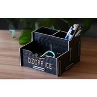 wood assembled desk organizer all in one file organizer for office supplies and desk accessories with pen holders
