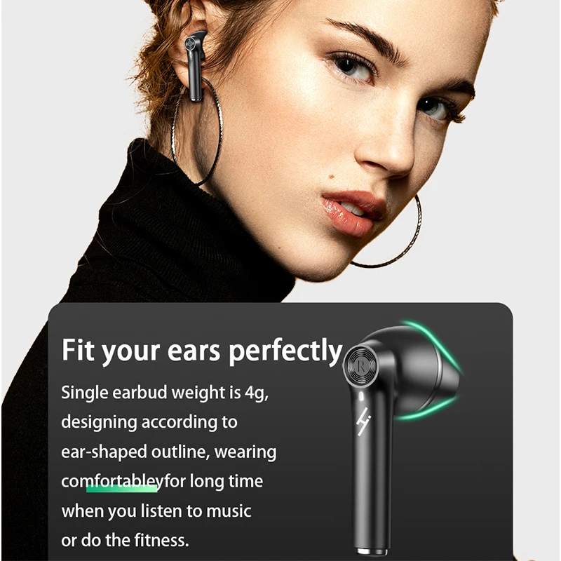 TWS Bluetooth 5 0 наушники беспроводные 9D Hifi стерео спортивные водонепроницаемые