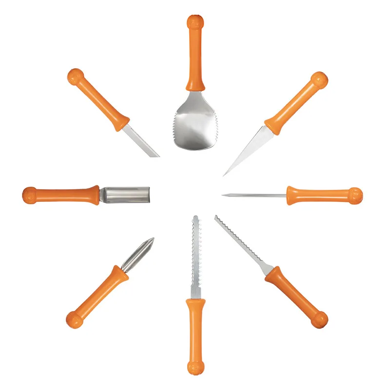 Хэллоуин Тыква Резьба Набор инструментов с сумкой чехол из нержавеющей стали